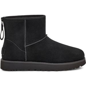 Ugg - Clic Mini Logo Zip Boots - Enkellaarsjes - Zwart - Wol