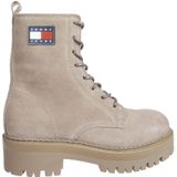 Tommy Jeans - Enkellaarsjes - Beige - Suède