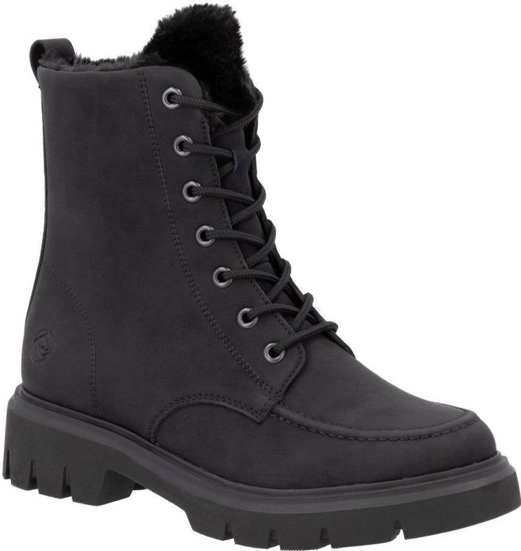 Remonte - D1W75-02 - Enkellaarsjes - Zwart - Suède