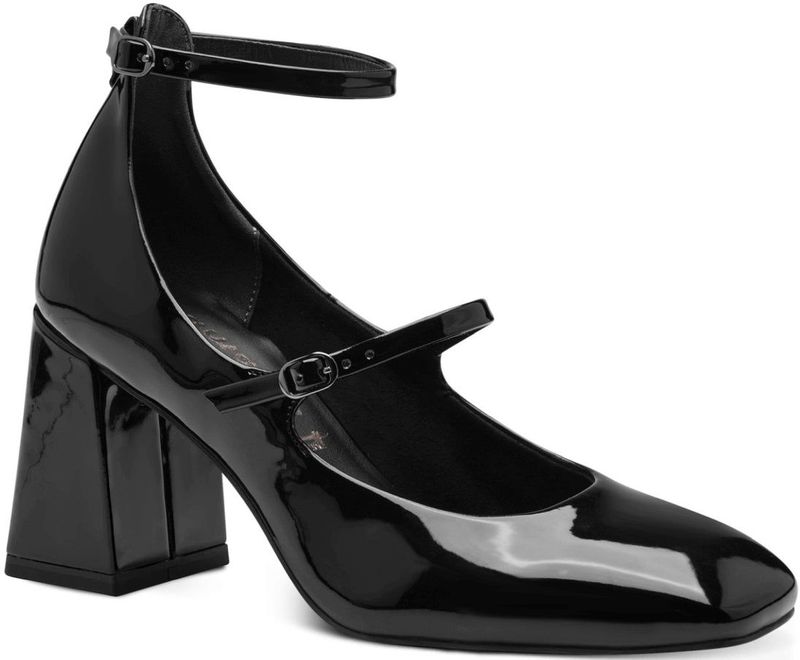 Tamaris - Pumps - Zwart - Synthetisch Materiaal - Bandje