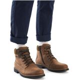 Rieker - Lace-Up Boots - Bruin - Synthetisch Leer - Waterafstotend