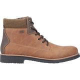 Rieker - Lace-Up Boots - Bruin - Synthetisch Leer - Waterafstotend