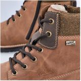 Rieker - Lace-Up Boots - Bruin - Synthetisch Leer - Waterafstotend