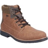 Rieker - Lace-Up Boots - Bruin - Synthetisch Leer - Waterafstotend