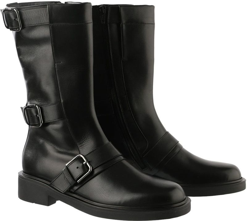 Hogl - Billie Booties - Enkellaarsjes - Zwart - Leer 100% - Microfiber 100% - Rubber en Polyurethaan
