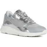 Geox - D Diodiana - Sneakers - Zilver - Nylon, Leer