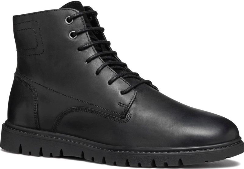 Geox - U36Dgd 000Cl C9999 - Enkellaarzen - Zwart - Leer