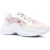 Tommy Jeans - EN0EN02081 - Sneakers - Roze - Leer en Gerecycled Polyester