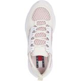 Tommy Jeans - EN0EN02081 - Sneakers - Roze - Leer en Gerecycled Polyester