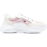 Tommy Jeans - EN0EN02081 - Sneakers - Roze - Leer en Gerecycled Polyester
