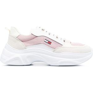 Tommy Jeans - EN0EN02081 - Sneakers - Roze - Leer en Gerecycled Polyester