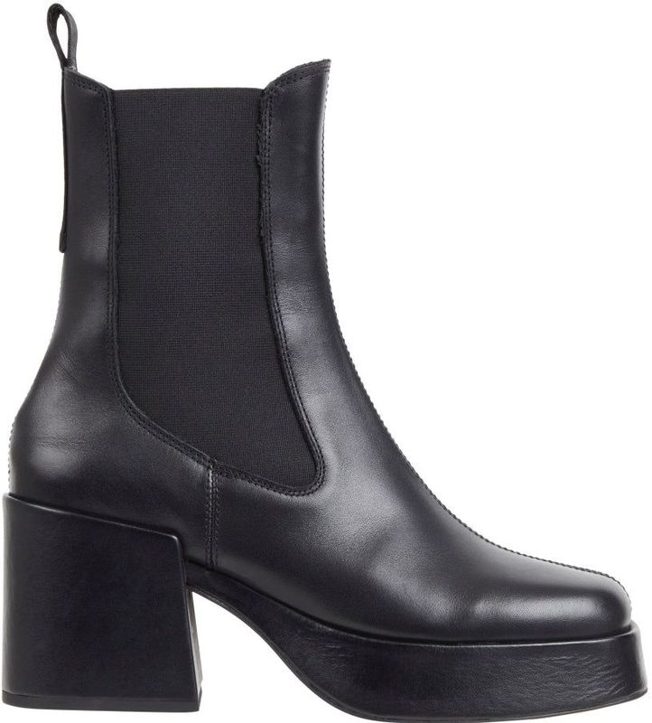 Tommy Jeans - Chelsea Chunky Boot - Enkellaarsjes - Zwart - Leer