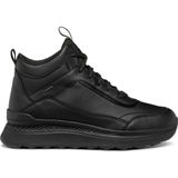 Geox - D46WPE 00085 - Enkellaarsjes - Zwart - Leer/Polyester/Rubber