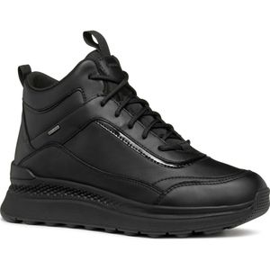 Geox - D46WPE 00085 - Enkellaarsjes - Zwart - Leer/Polyester/Rubber