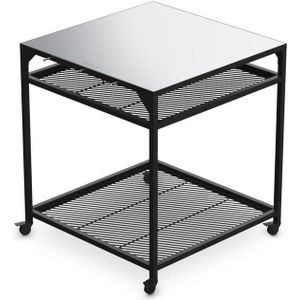 Ooni Werktafel, 80x80x90cm RVS/zwart