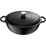 Le Creuset Signature Marmite Braadpan, 32cm mat zwart