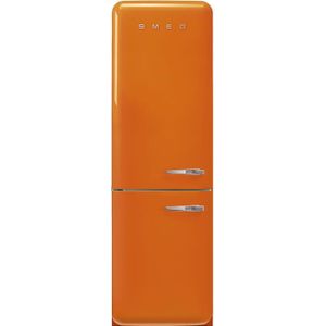 Smeg Jaren 50 Koel-Vriescombinatie Koelkast FAB32LOR5, oranje linksdraaiend