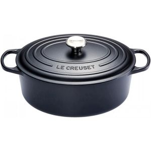 Le Creuset Signature Braadpan Ovaal, 31cm mat zwart