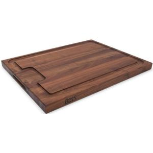 Boos Blocks Black Walnut Snijplank met Sapgeul, 46x30x3,5cm walnoothout