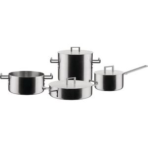 Alessi Convivio Pannenset, rvs 4-delig