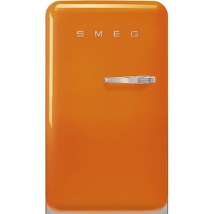 Smeg FAB10LOR5 combi-koelkast Vrijstaand 122 l E Oranje