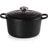 Le Creuset Signature Braadpan Hoog, 24cm mat zwart