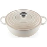 Le Creuset Signature Marmite Braadpan, 26cm meringue