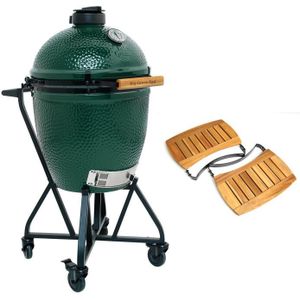 Big Green Egg Large Houtskoolbarbecue met IntEGGrated Nest, Handler en Acacia EGG Mates