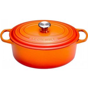 Le Creuset Signature Braadpan Ovaal, 29cm oranjerood