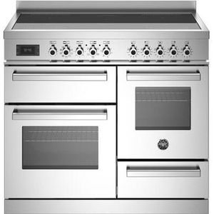 Bertazzoni Professional Serie PRO105I3EXT Inductiefornuis, 100cm RVS