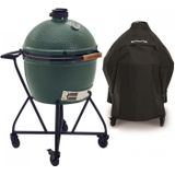 Big Green Egg XLarge Houtskoolbarbecue met IntEGGrated Nest, Handler en Hoes
