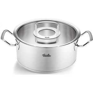 Fissler Original Profi Collection Kookpan 24 cm - 4,6L - 18/10 RVS - Snelle warmteverdeling - Veilig en comfortabel gebruik