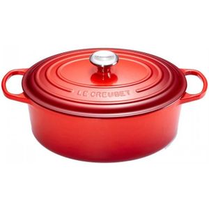 Le Creuset Signature Braadpan Ovaal, 40cm kersenrood