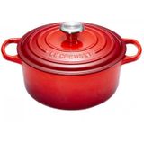 Le Creuset Signature Braadpan, 18cm kersenrood