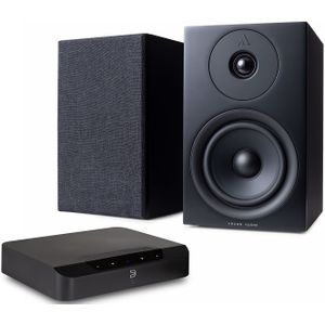 Bluesound POWERNODE EDGE (N230) + Argon Audio FORUS 5 Stereosysteem voor TV
