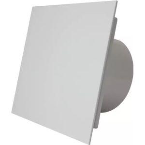 Badkamer ventilator Ø 100 mm - kunststof front glanzend wit