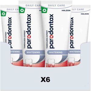 6x Parodontax Tandpasta bij Bloedend Tandvlees Whitening 2 x 75 ml