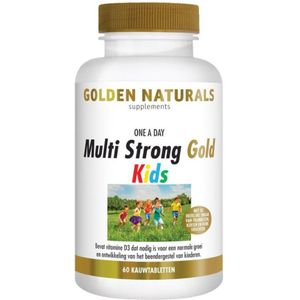 2x Golden Naturals Multi Strong Gold Kids 60 kauwtabletten