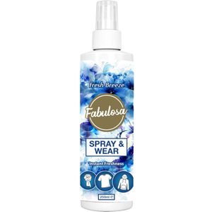 12x Fabulosa Spray&Wear Kledingspray Fresh Breeze 250 ml