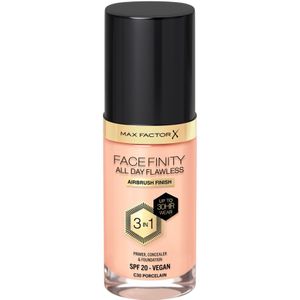 2x Max Factor Facefinity All Day Flawless Foundation C30 Porcelain 34 ml