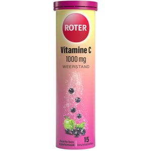 4x Roter Vitamine C 1000 mg Appel- Zwarte Bes 15 bruistabletten