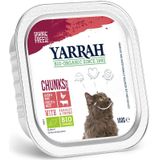 Yarrah Bio Kattenvoer Chunks Kip - Rund 100 gr