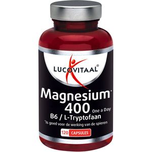 2+2 gratis: Lucovitaal Magnesium 400 met l-tryptofaan 120 capsules