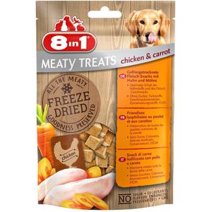 8x 8in1 Meaty Treats Kip en Wortel 50 gr