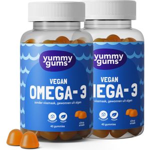 Yummygums - Vegan Omega-3 - 45 Gummies - Suikervrij - Citroensmaak