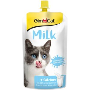 14x GimCat Kattenmelk Pouch Hersluitbaar 200 ml