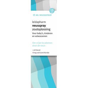 2x Leidapharm Neusspray Zoutoplossing 15 ml