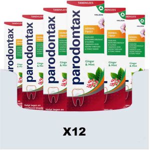 12x Parodontax Tandpasta Herbal Twist 75 ml