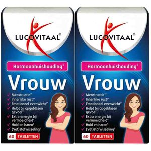 2x Lucovitaal Vrouw Hormoonsupport 60 tabletten