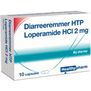 Healthypharm Diarreeremmer Loperamide HCI 2mg 10 capsules